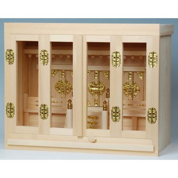 箱宮NO90タイプ16号神棚（箱型神棚）ひのき製国産品