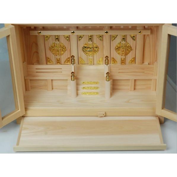 箱宮NO90タイプ16号神棚（箱型神棚）ひのき製国産品