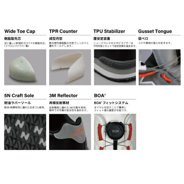 New Balance（ニューバランス） 安全靴 作業靴 BOA BS-818 メンズ