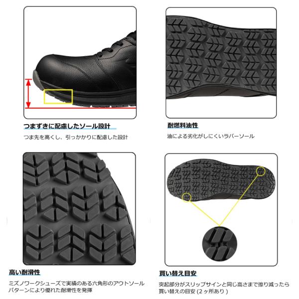 mizuno ミズノ 安全靴 マイティライン 紐 CU 11L MIGHTY LINE F1GF2500 | MIZUNO | 06