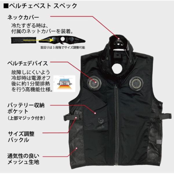 おたふく JW-698 おたふく手袋 冷暖両用 マルチペルチェベスト BT