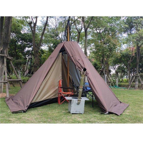 ワンポールテント 3 4人 Coffee 薪ストーブ 冬キャン 煙突穴付き ブッシュ 快適 Ys0053 Btq Shop 通販 Yahoo ショッピング