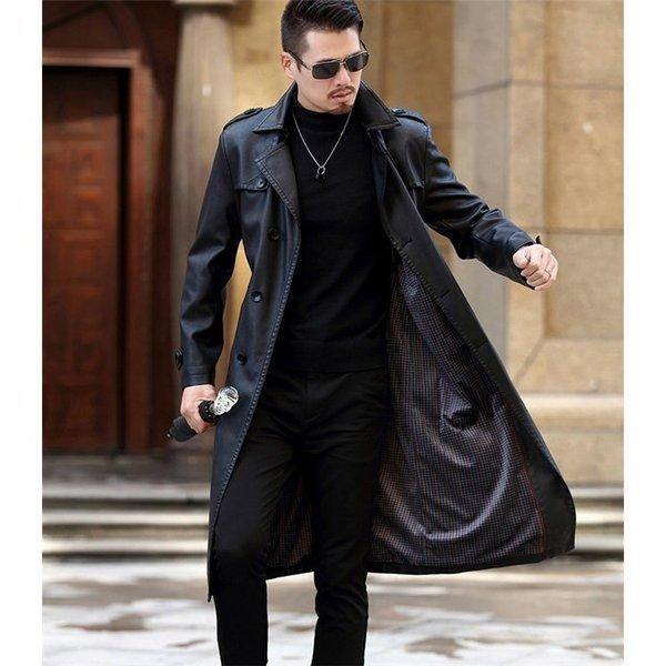 国産 レザーコート メンズ 本革 トレンチコート ロング丈 羊革コート ビジネスコート 紳士服 ライダース フェイクレイヤード 裏起毛 数量限定 Www Htsstlucia Org