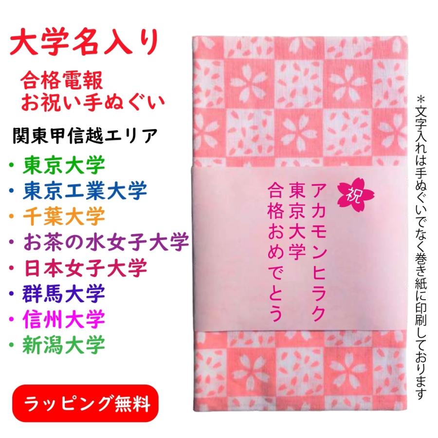 大学名入り 合格祝い プレゼント 手ぬぐい ラッピング無料 入学祝い 関東 甲信越 btra Tnd2 ビートレストア 通販 Yahoo ショッピング