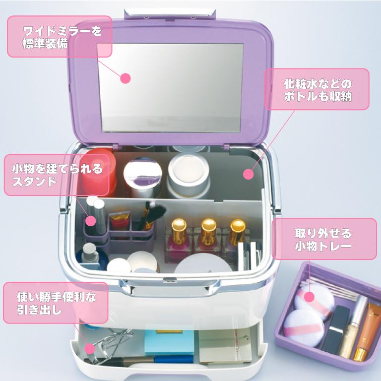 化粧品収納ボックス コスメボックス化粧鏡付きメイクケース ポータブル 引き出! 楽天市場】《ポイント5倍！》メイクボックス タワー tower 鏡付き