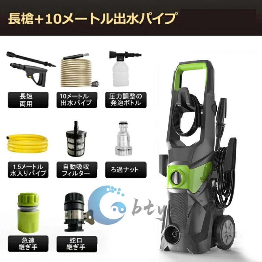 高圧洗浄機 正規品 自吸両用 業務用 1800W 17MPa 高圧ホース20m 二重