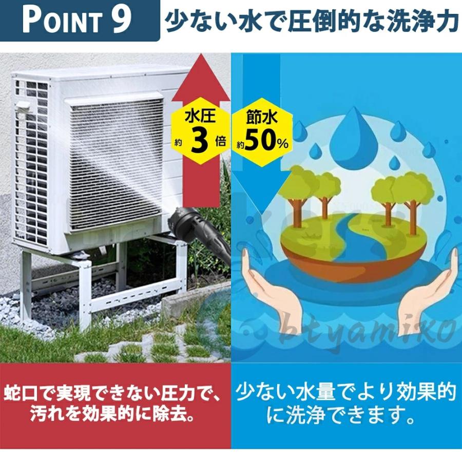 高圧洗浄機 10MPa コードレス 充電式 3段階水圧調整 ブラシレスモー 6