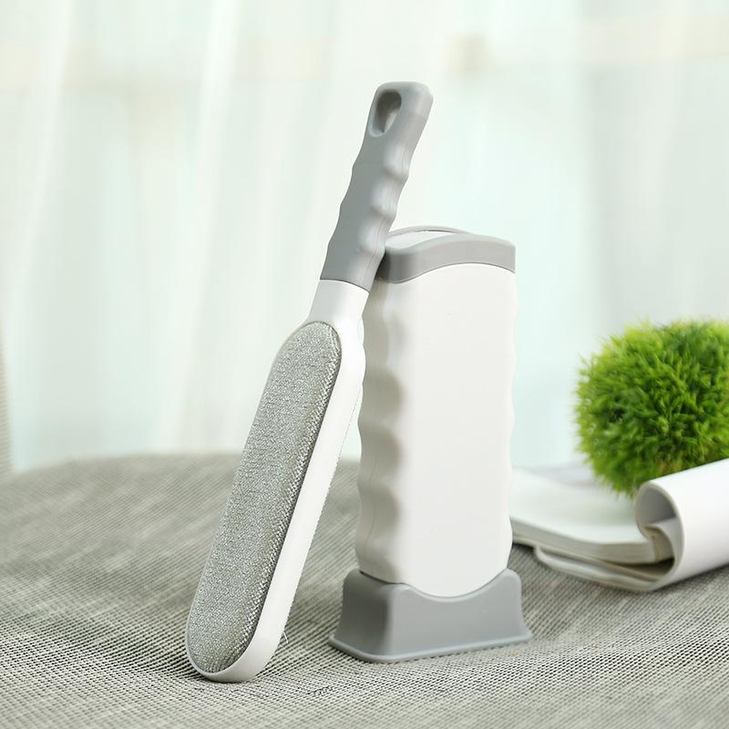 ホコリ取り 洋服ブラシ 無限ブラシ ゴミ取りケース付き ペットの毛