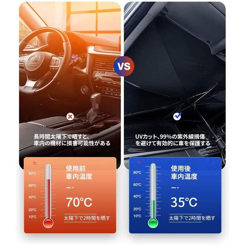 車用サンシェード 車用パラソル 自動車用フィルム カーテン 日よけ用品 傘型 カーフロントカバー 折り畳み式 パラソル ガラスカバー 遮光 遮熱 車窓日よけ Bty Zy A01 New ビューティー アミコ 通販 Yahoo ショッピング