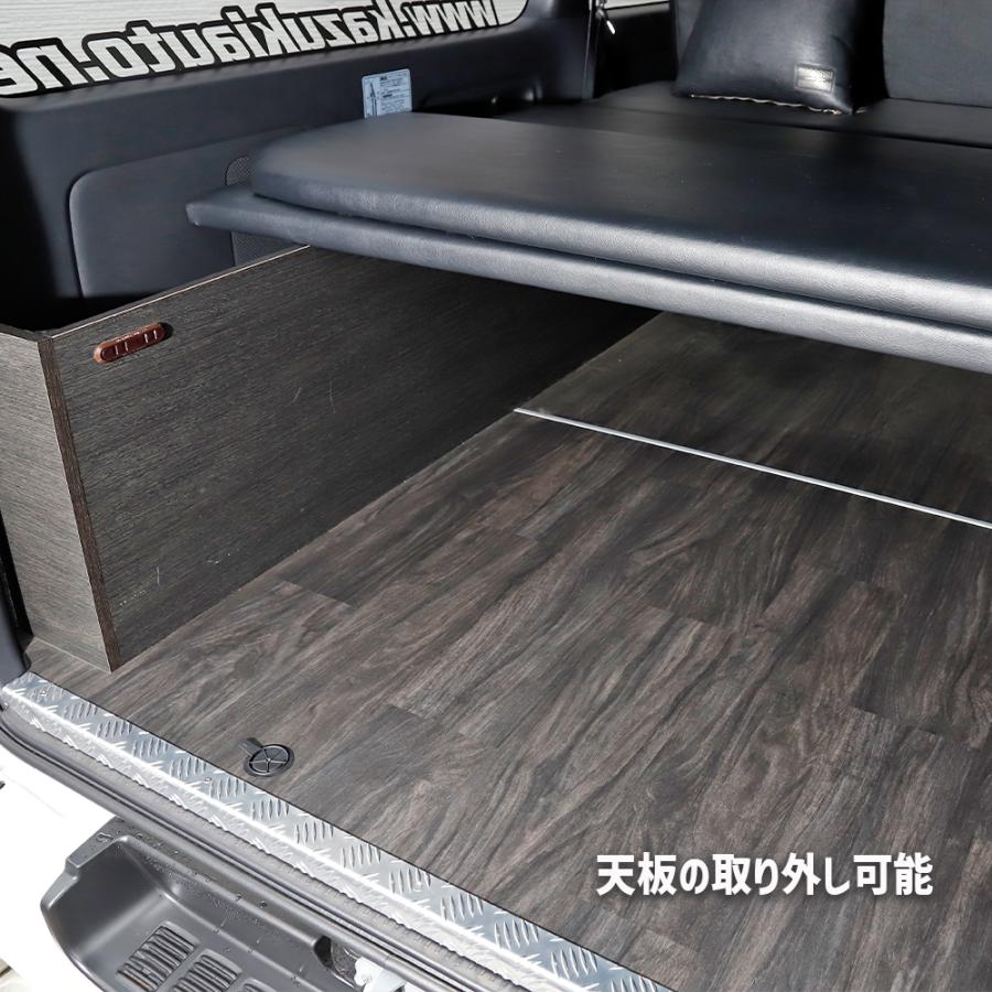 BUAN JAPAN 【ブラックレザー】ボックスベッドキット ハイエース200系