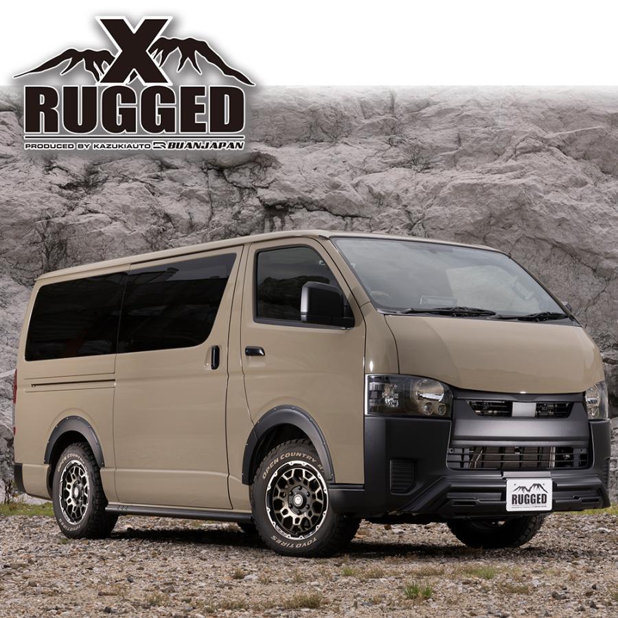 RUGGED（ラギッド） 【RUGGED X】サイドシルガード【ラプターブラック