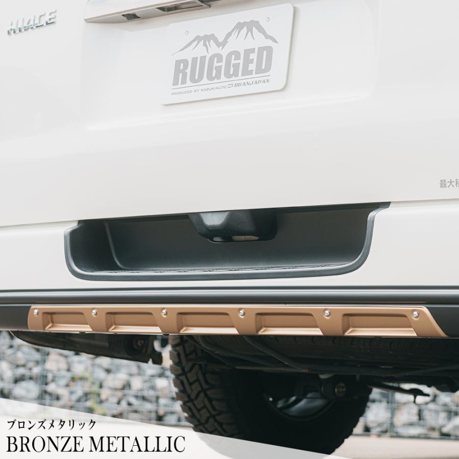 RUGGED X】リアバンパーディフェンダー 標準ボディ【塗分け