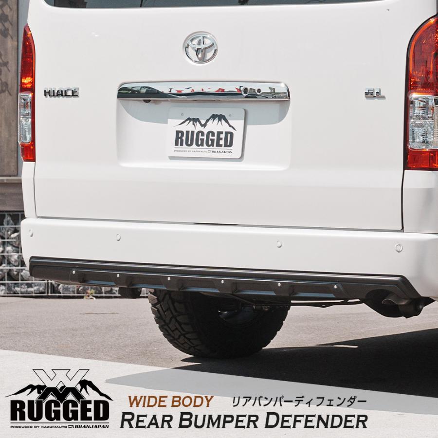 RUGGED X】リアバンパーディフェンダー ワイドボディ【塗分け