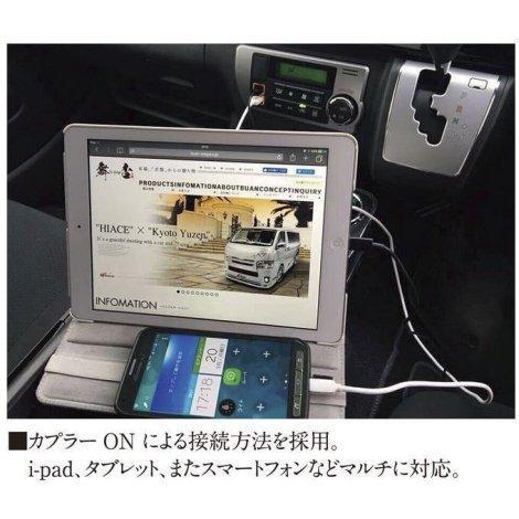 BUAN JAPAN 輝箱POWER USB 4.2 ツインソケット ハイエース 便利