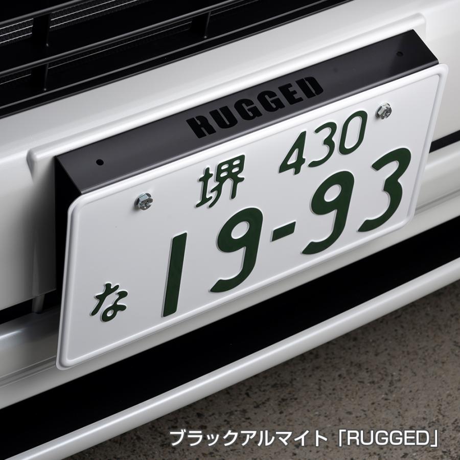 BUAN JAPAN アルミナンバーステー ブラックアルマイト【オプション