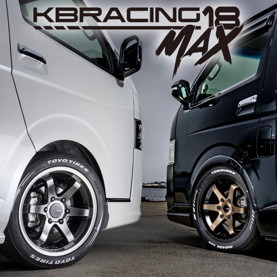 KBRACING18 MAX × ヨコハマパラダPA03 タイヤホイール4本セット