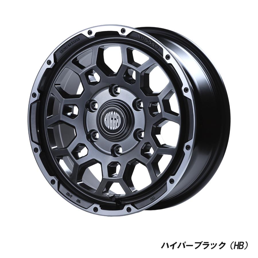 RUGGED ROCK セミグロスブラック 16インチ４本セット RUGGED ROCK - ラギッドロック タイヤセット【TOYO オープンカントリー