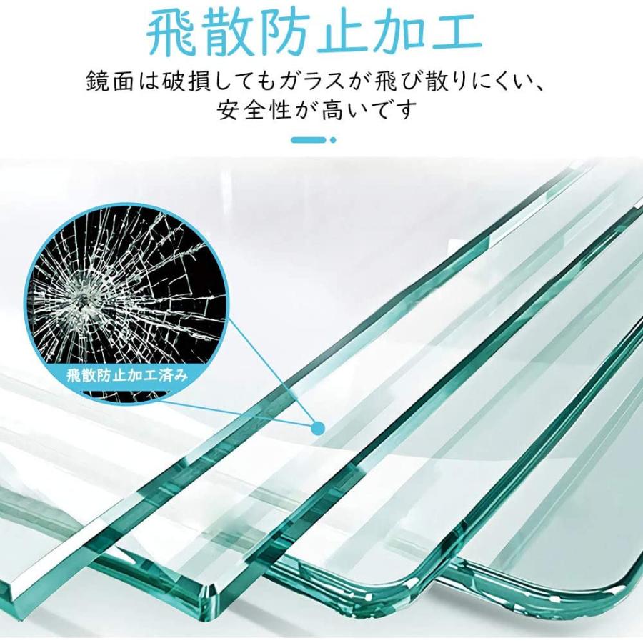 スタンドミラー 姿見 全身鏡 壁掛け ミラー 全身 おしゃれ 玄関 ミラー 鏡 146ｘ80cm 飛散防止 北欧 2way 姿見鏡 大型 アルミフレーム | ミルオ君の鏡工房 | 04