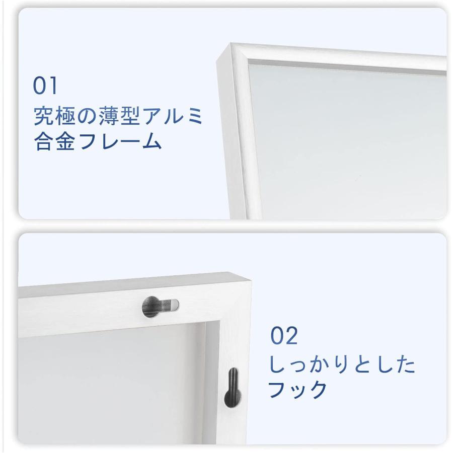 ミルオ君の鏡工房 スタンドミラー 姿見 全身鏡 壁掛け ミラー 全身