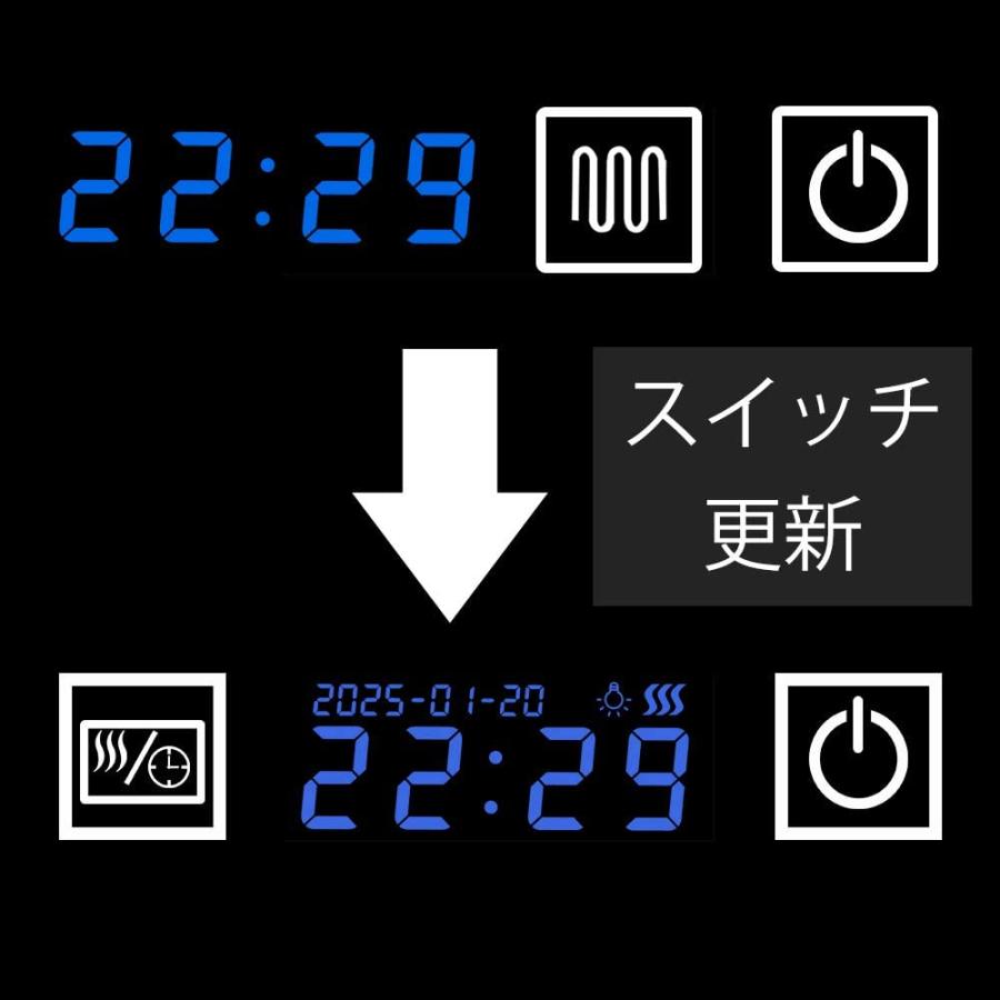 ledミラー 高50ｘ幅70 壁掛け ウォールミラー 壁掛けミラー 角丸 化粧鏡 ライト付き 鏡 洗面鏡 調光 調色 横掛け 縦掛け 曇り止め機能 省エネ 防水加工 飛散防止 | ミルオ君の鏡工房 | 09