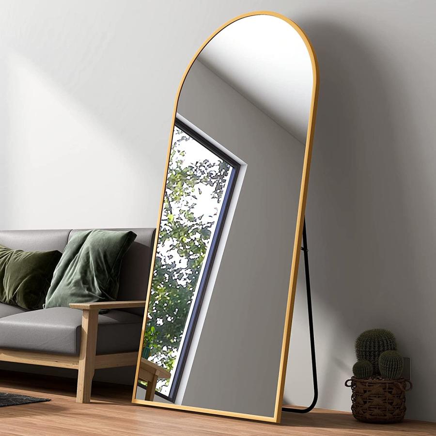 ミルオ君の鏡工房 スタンドミラー アーチ型 180x60cm 姿見 全身