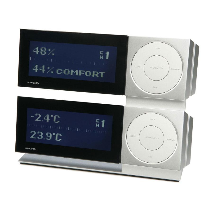 JACOB JENSEN ヤコブイェンセン 時計 温度計 湿度計 スタンド型 【公式