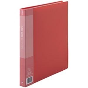 ジョインテックス クリアファイル/ポケットファイル 〔A4/タテ型 10冊入り〕 40ポケット 赤 D048J-10RD[21]