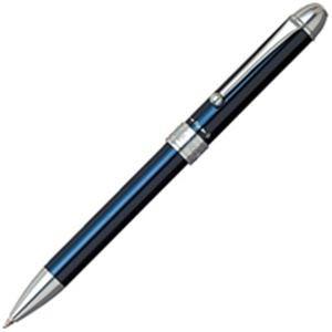 （まとめ）プラチナ万年筆 ダブル3アクション MWB-1000C#56 青〔×5セット〕[21]