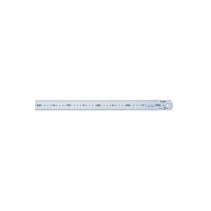 （まとめ）プラス ステンレス直尺 100cm×1.5mm厚 シルバー〔×2セット〕[21]