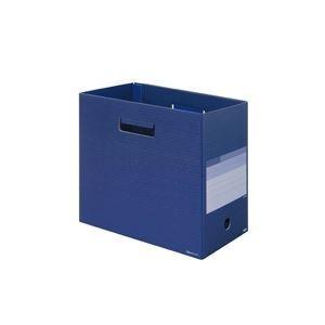 （まとめ）加えること ボックスファイルワイド FL-024BF A4 NVB〔×10仕かける〕[21]