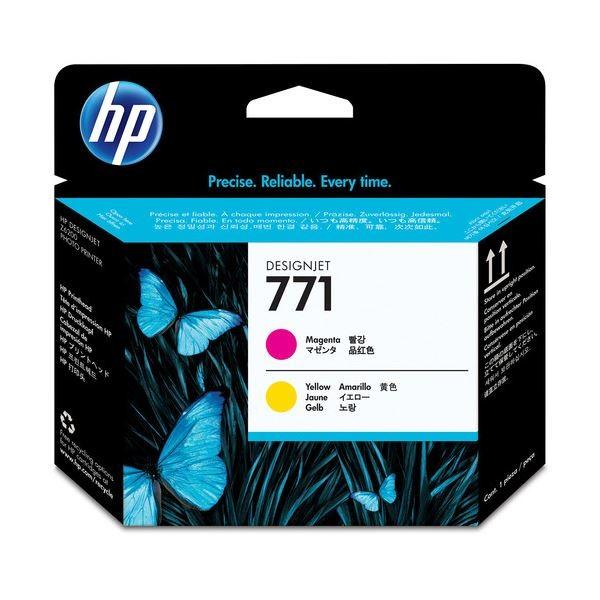 （まとめ） HP771 プリントヘッド マゼンタ／イエロー CE018A 1個 〔×3セット〕[21]