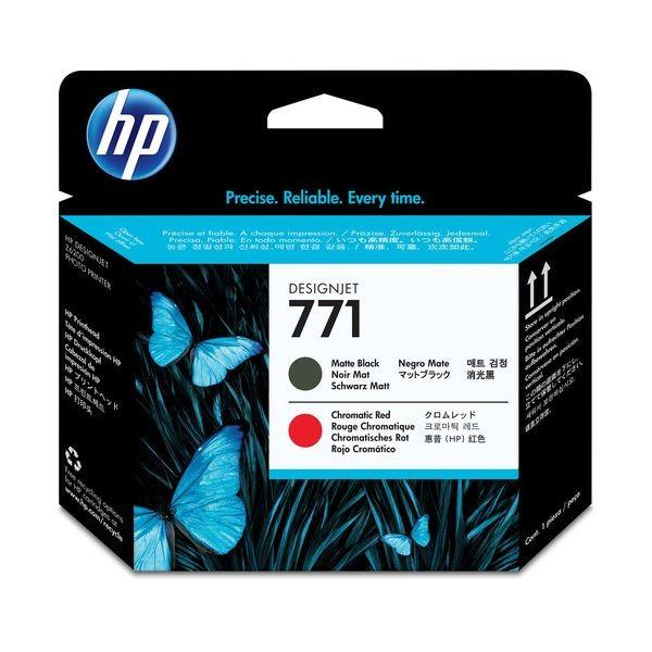 （まとめ） HP771 プリントヘッド マットブラック／クロムレッド CE017A 1個 〔×3セット〕[21]