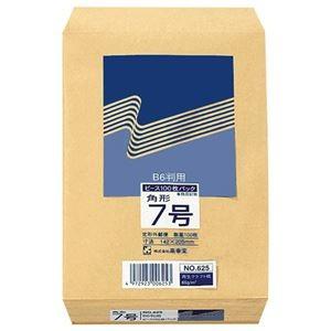 （まとめ） ピース R40再生紙クラフト封筒 角7 85g／m2 625 1パック（100枚） 〔×10セット〕[21]