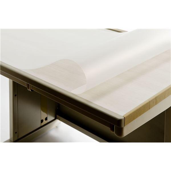 再生デスクマット 〔EMタイプW/1.5mm厚〕 1595mm×795mm 下敷なし 両面非転写 反射防止 環境配慮型 REM-168S[21]