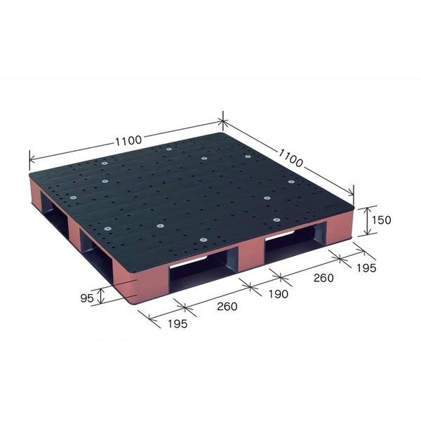 色つや可塑性物質調色板/流通原材料 〔1100×1100粍 黒いこと/赤銅色〕 片面当て嵌める HB-D4・1111SC 岐阜プラスチック工業〔代引不可〕[21] 家具、インテリア-プラケース、押入れ収納-収納ケース