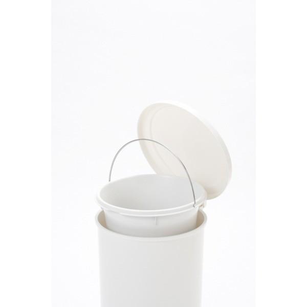 〔6セット〕 ペダル式 ゴミ箱/ダストボックス 中容器付〔10PR〕 グレー フタ付き 本体：PP 『HOME＆HOME』[21]_1