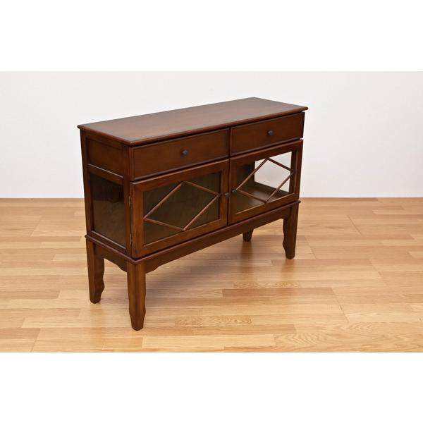 早割クーポン 引き出し2杯 ガラス扉 2枚 脚付き 天板 木製 幅101 5cm キャビネット 収納棚 レトロ調 リビング収納 天然木製 アンティーク調でおしゃれな扉 足付き グラス掛け 5 21 Baroque New テレビ台 キャビネット Albinofoundation Org