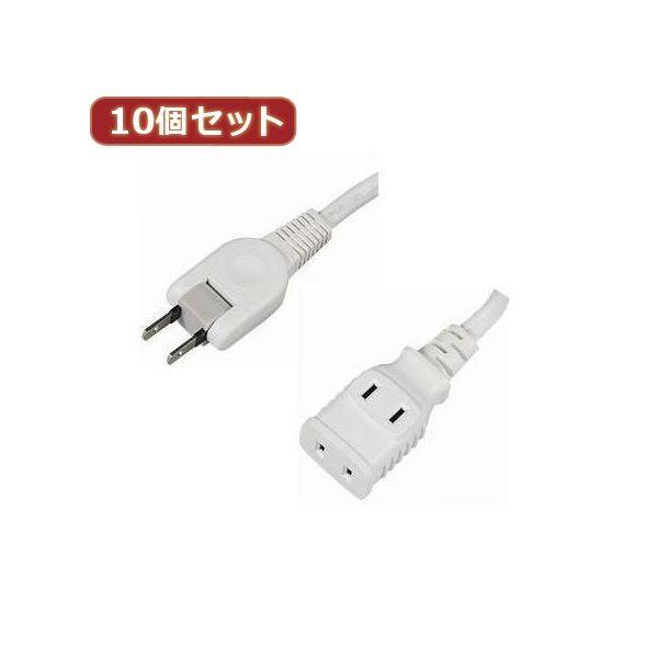 YAZAWA 10個セット 耐トラ付タップ2個口 Y02203WHX10[21]