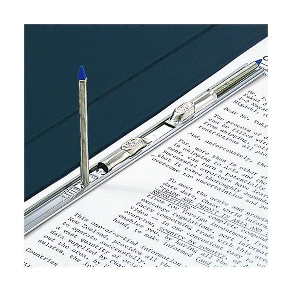 （まとめ）ライオン事務器 スプリングファイルA4タテ両天とじ 2穴 300枚収容 背幅36mm 紺 No.100K-A4WH 1冊 〔×10セット〕[21]の画像