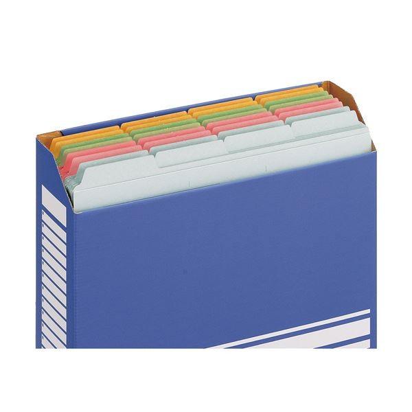 （まとめ）TANOSEE カットフォルダー4山A4 ピンク 1セット(40冊:4冊×10パック) 〔×3セット〕[21]の画像