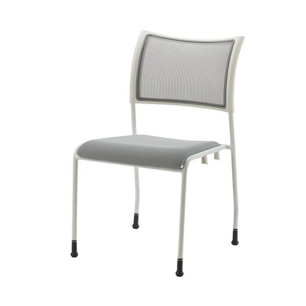 ジョインテックス 会議イス GKM-51 ホワイト 肘無固定脚[21]