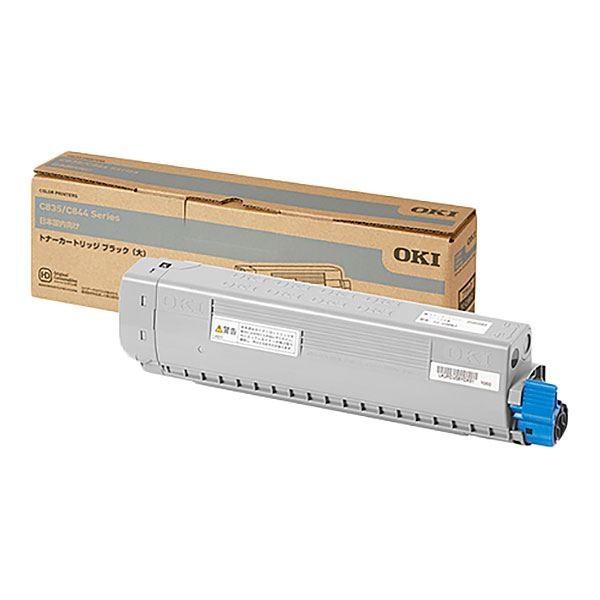 （まとめ）〔純正品〕OKI TC-C3BK2 トナーカートリッジ ブラック 大〔×5セット〕[21]