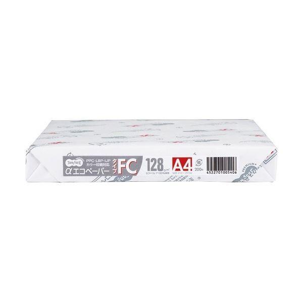 (まとめ）TANOSEE αエコペーパータイプFC A3 特厚口 128g 1セット(800枚:200枚×4冊)〔×3セット〕[21]