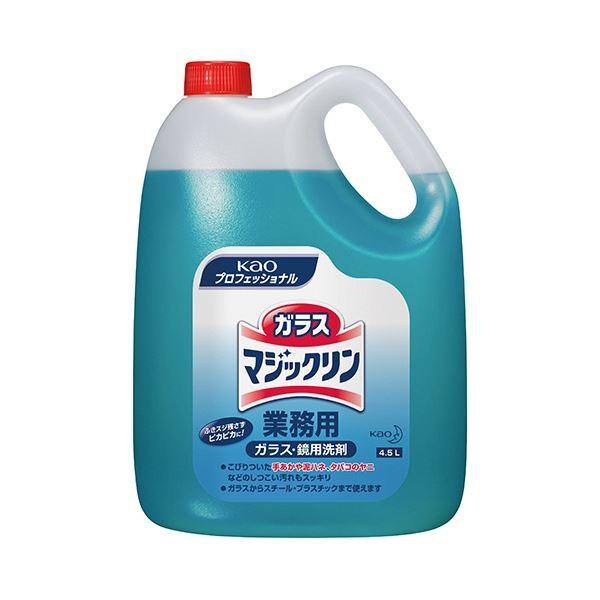 (まとめ) 花王 ガラスマジックリン 業務用 4.5L 1本 〔×5セット〕[21]