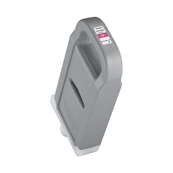(まとめ) キヤノン Canon インクタンク PFI-707M 染料マゼンタインク 700ml 9823B001 1個 〔×5セット〕[21]