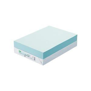 (まとめ) TANOSEE αエコカラーペーパーII B4 ライトブルー 1冊（500枚） 〔×10セット〕[21]
