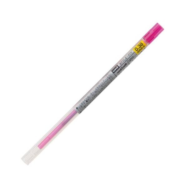 (まとめ) 三菱鉛筆 ゲルインクボールペンスタイルフィット 替芯 0.38粍 もの言う花サクラ色 UMR10938.68 1仕掛ける（10本） 〔×10仕掛ける〕[21] キッチン、日用品、文具-万年筆