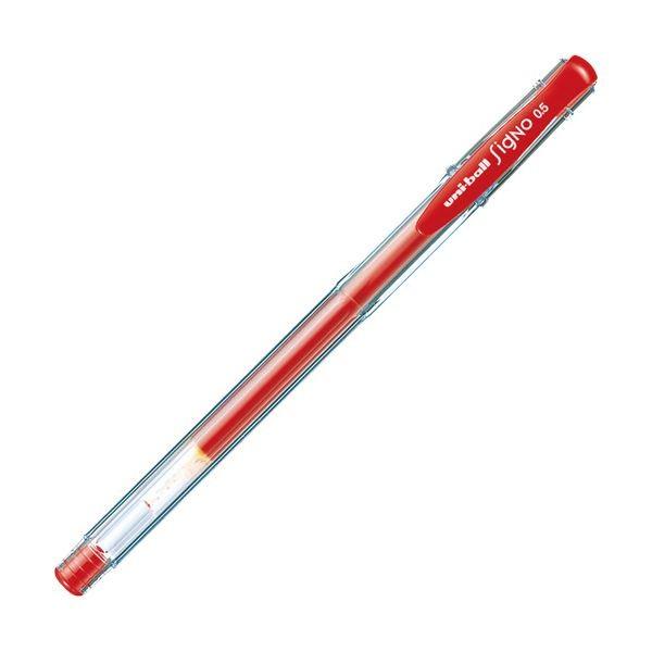 (まとめ) 三菱鉛筆 ゲルインクボールペンユニボール シグノ エコライター 0.5mm 赤 UM100EW.15 1セット（10本） 〔×10セット〕[21]