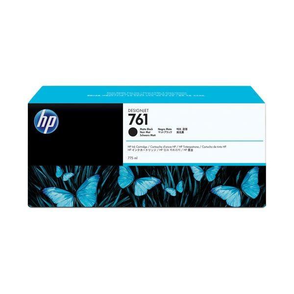 (まとめ) HP761 インクカートリッジ マットブラック 775ml 顔料系 CM997A 1個 〔×10セット〕[21]
