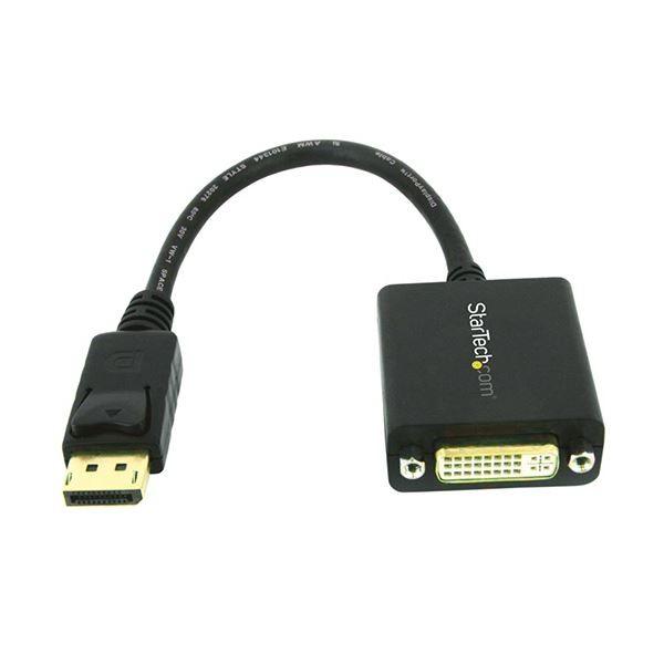 (まとめ) StarTechDisplayPort-DVI変換アダプタ 1920×1200 ブラック DP2DVI2 1個 〔×10セット〕[21]